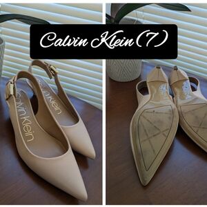 Calvin Klein , women's size 7, beige